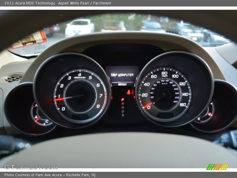 Aspen White Pearl / Parchment 2011 Acura MDX Technology