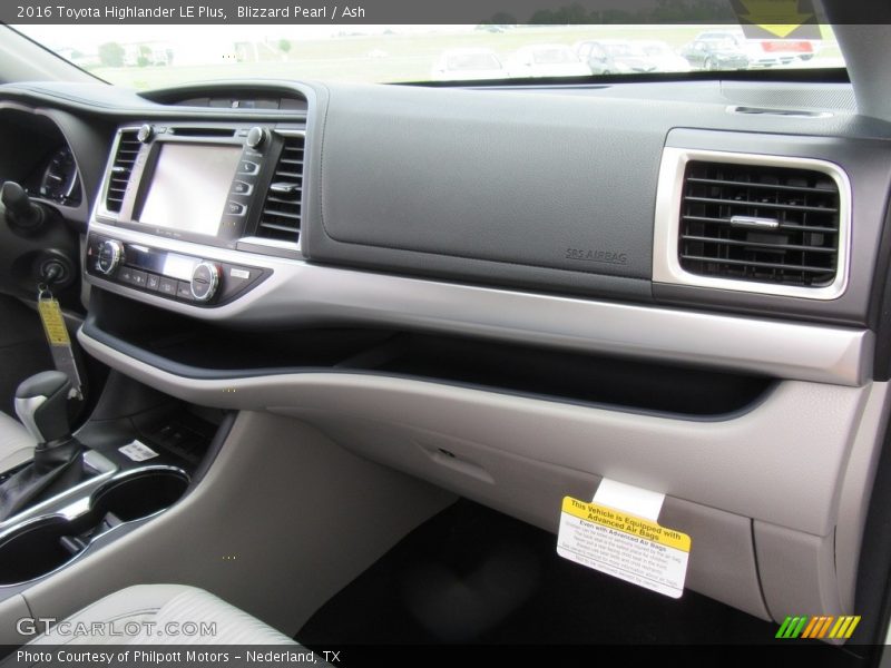 Blizzard Pearl / Ash 2016 Toyota Highlander LE Plus