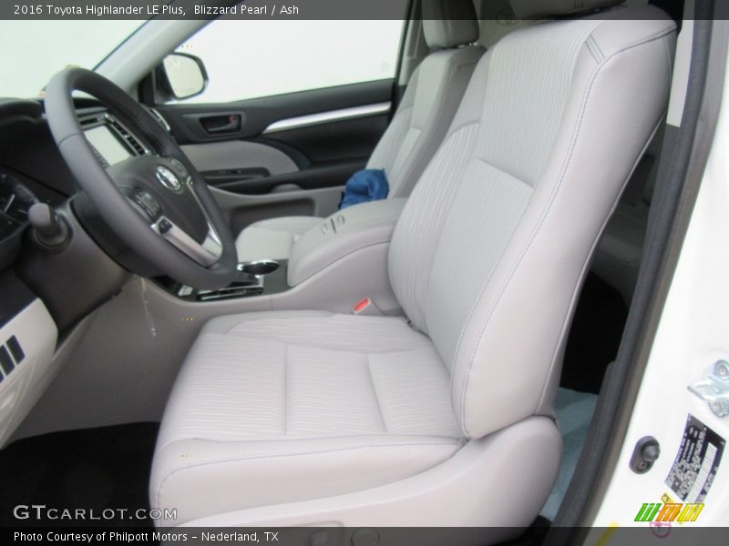 Blizzard Pearl / Ash 2016 Toyota Highlander LE Plus