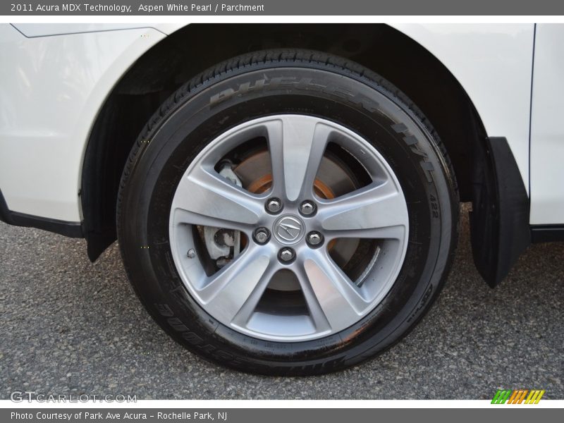 Aspen White Pearl / Parchment 2011 Acura MDX Technology