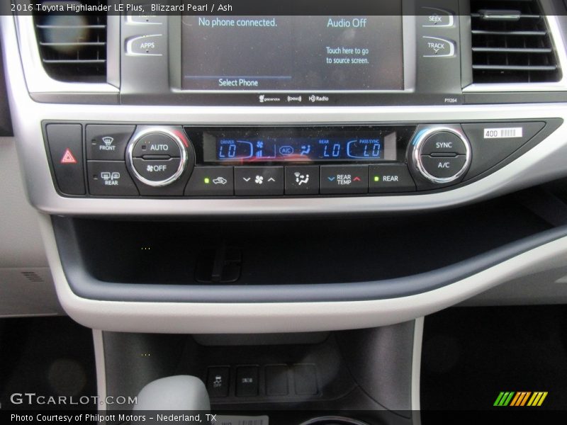 Blizzard Pearl / Ash 2016 Toyota Highlander LE Plus