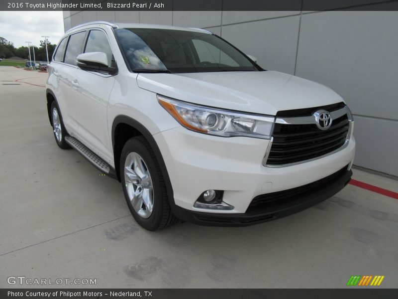 Blizzard Pearl / Ash 2016 Toyota Highlander Limited