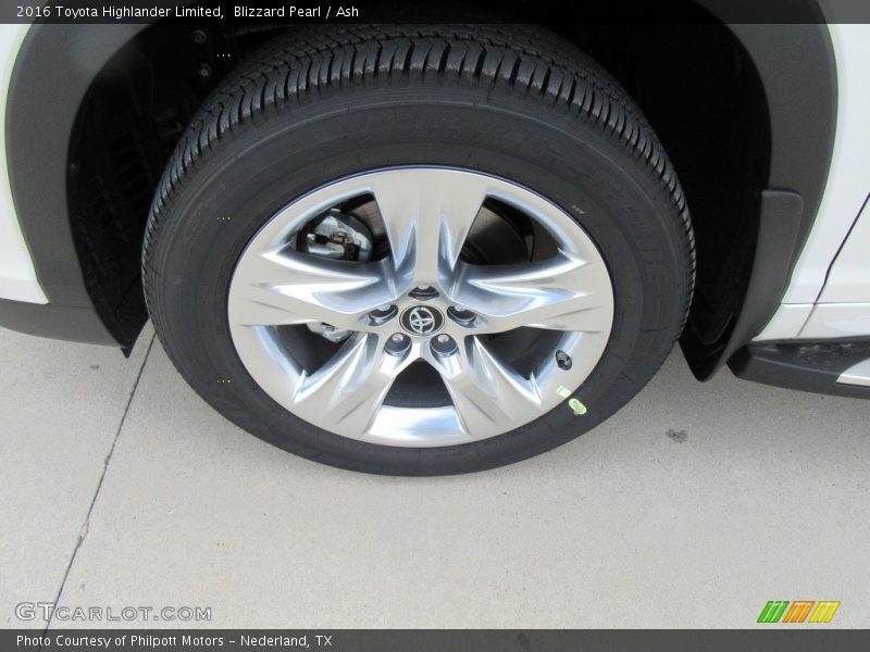Blizzard Pearl / Ash 2016 Toyota Highlander Limited