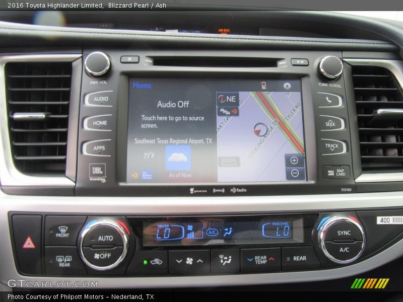 Blizzard Pearl / Ash 2016 Toyota Highlander Limited