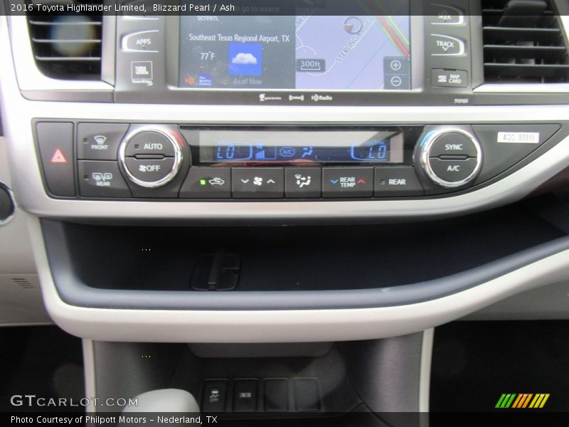 Blizzard Pearl / Ash 2016 Toyota Highlander Limited