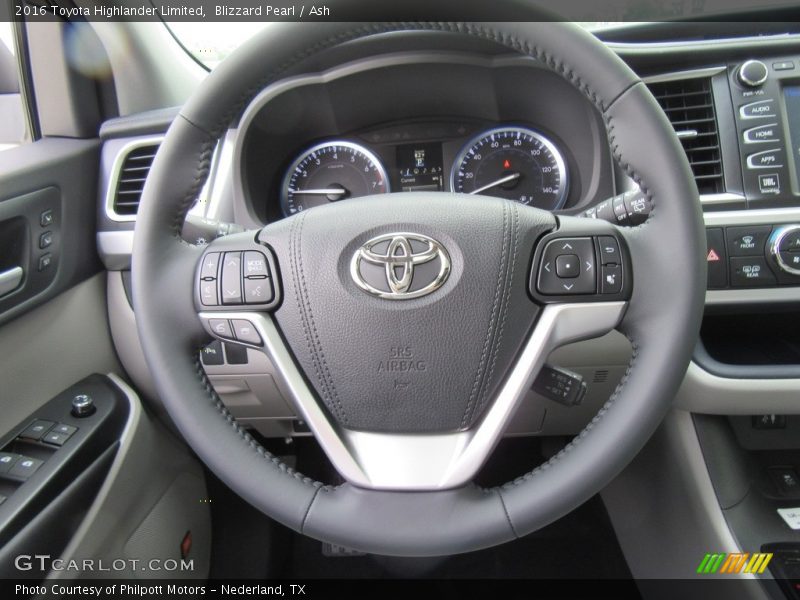 Blizzard Pearl / Ash 2016 Toyota Highlander Limited