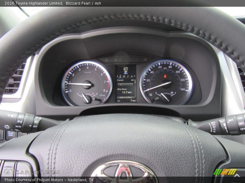 Blizzard Pearl / Ash 2016 Toyota Highlander Limited