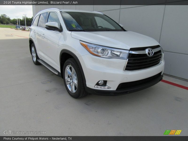 Blizzard Pearl / Ash 2016 Toyota Highlander Limited