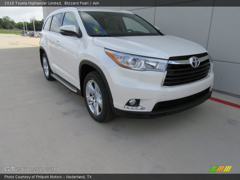 Blizzard Pearl / Ash 2016 Toyota Highlander Limited