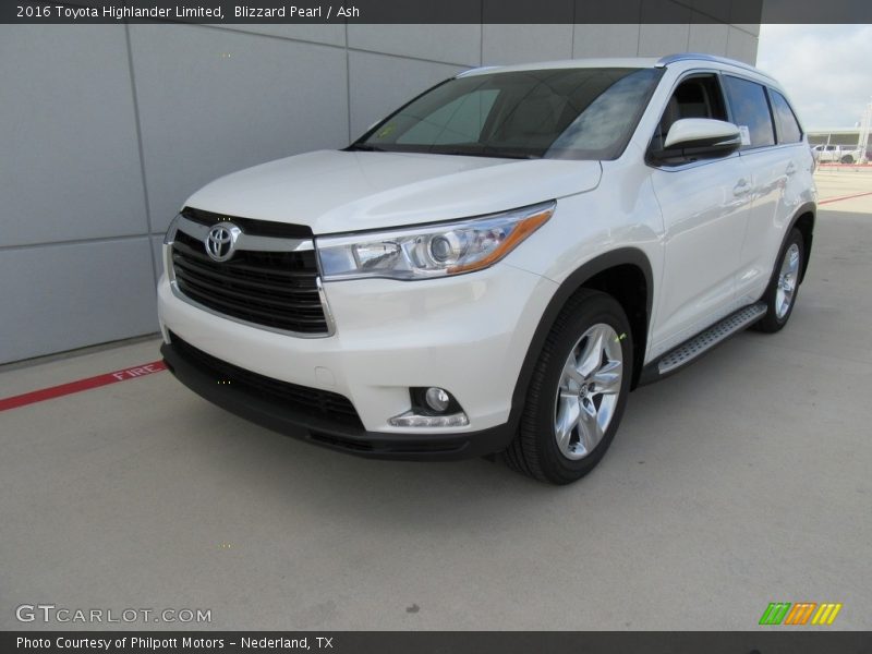 Blizzard Pearl / Ash 2016 Toyota Highlander Limited