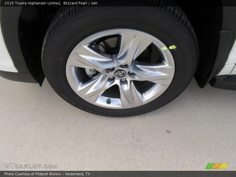 Blizzard Pearl / Ash 2016 Toyota Highlander Limited