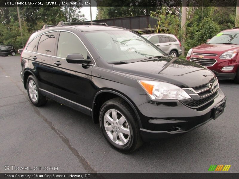 Crystal Black Pearl / Black 2011 Honda CR-V SE