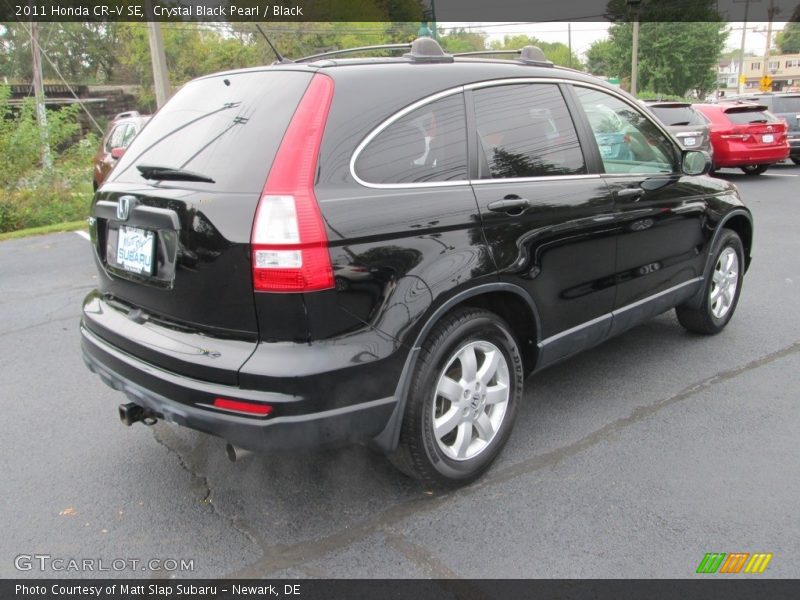 Crystal Black Pearl / Black 2011 Honda CR-V SE