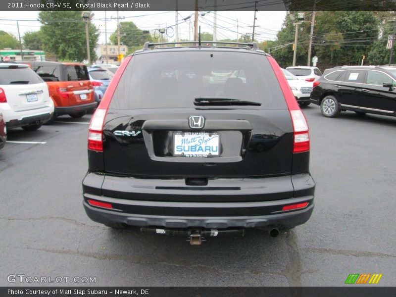 Crystal Black Pearl / Black 2011 Honda CR-V SE