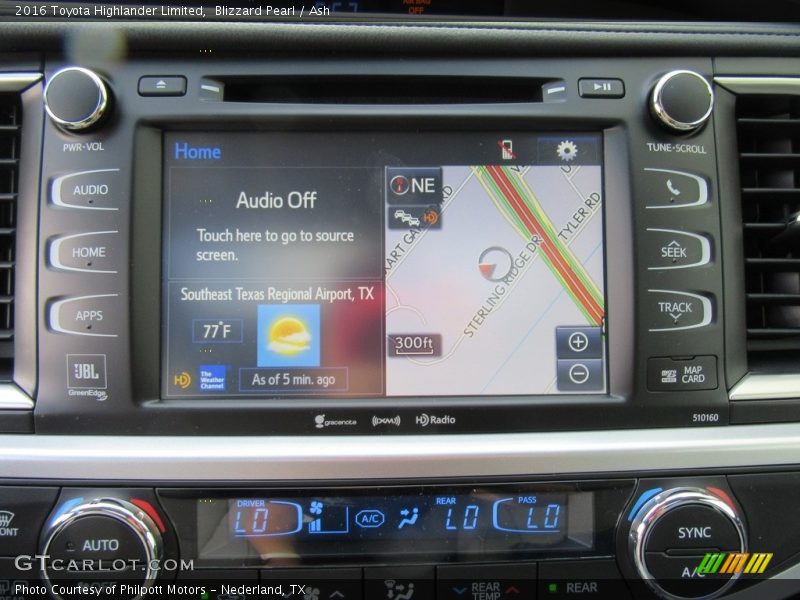 Blizzard Pearl / Ash 2016 Toyota Highlander Limited
