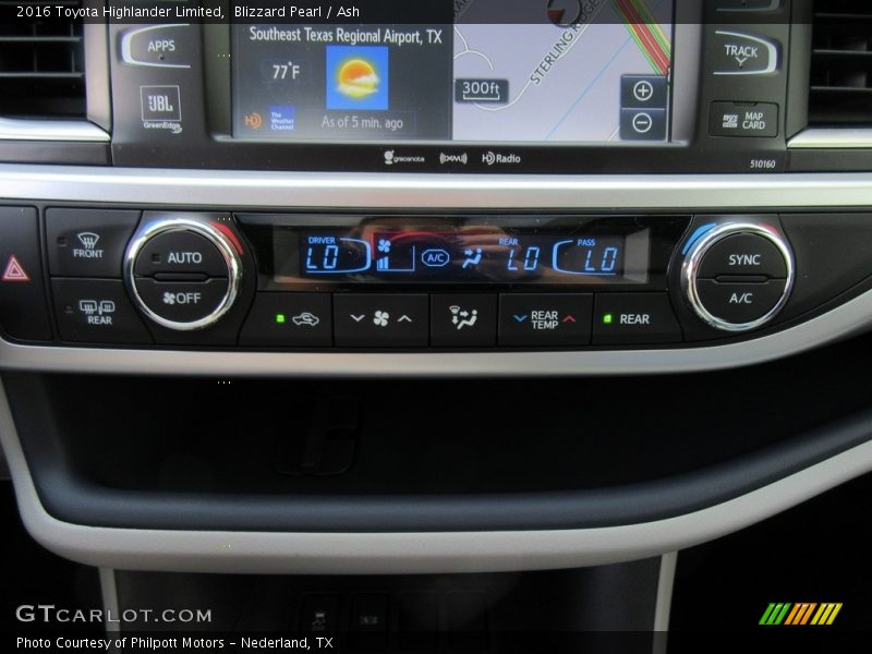 Blizzard Pearl / Ash 2016 Toyota Highlander Limited