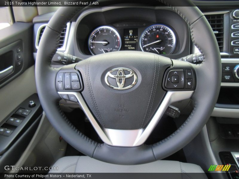 Blizzard Pearl / Ash 2016 Toyota Highlander Limited