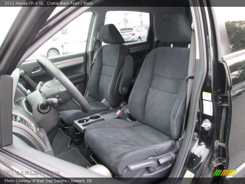 Crystal Black Pearl / Black 2011 Honda CR-V SE