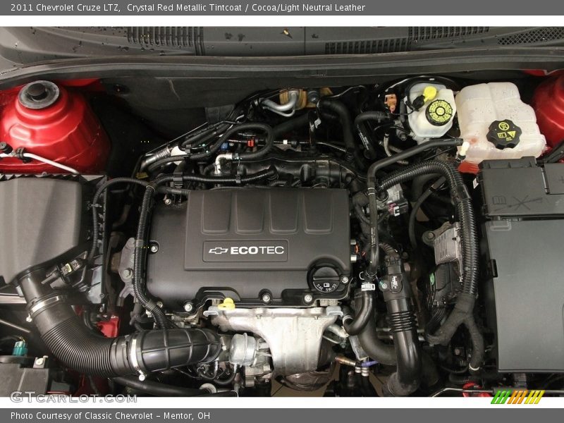 Crystal Red Metallic Tintcoat / Cocoa/Light Neutral Leather 2011 Chevrolet Cruze LTZ