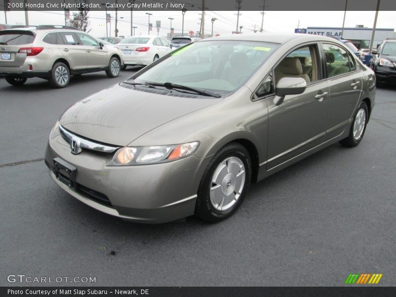 Galaxy Gray Metallic / Ivory 2008 Honda Civic Hybrid Sedan