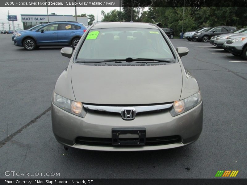 Galaxy Gray Metallic / Ivory 2008 Honda Civic Hybrid Sedan
