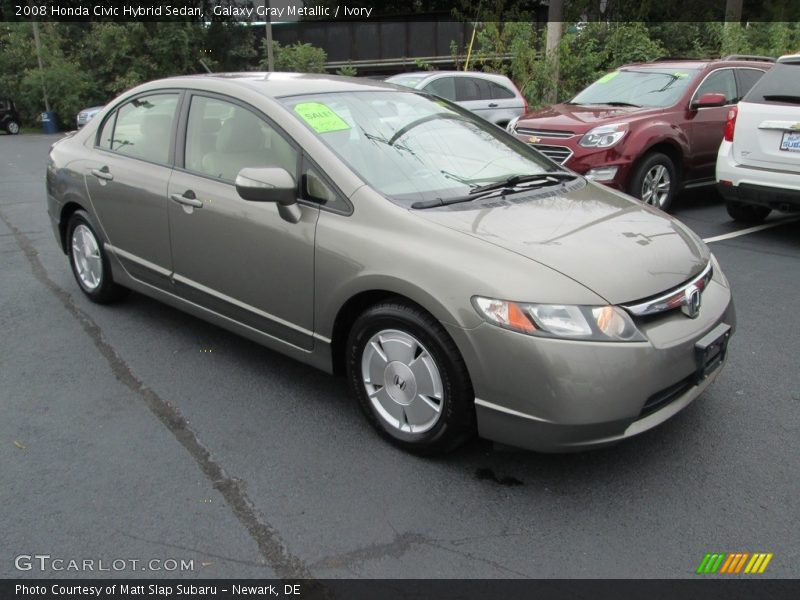 Galaxy Gray Metallic / Ivory 2008 Honda Civic Hybrid Sedan