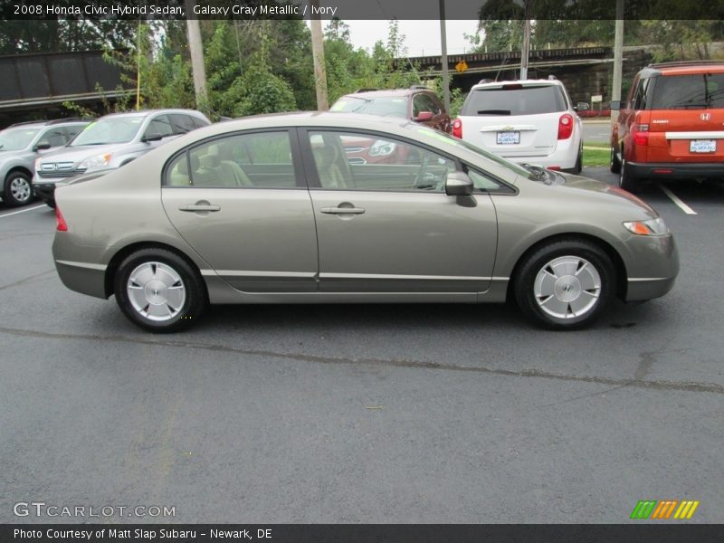Galaxy Gray Metallic / Ivory 2008 Honda Civic Hybrid Sedan