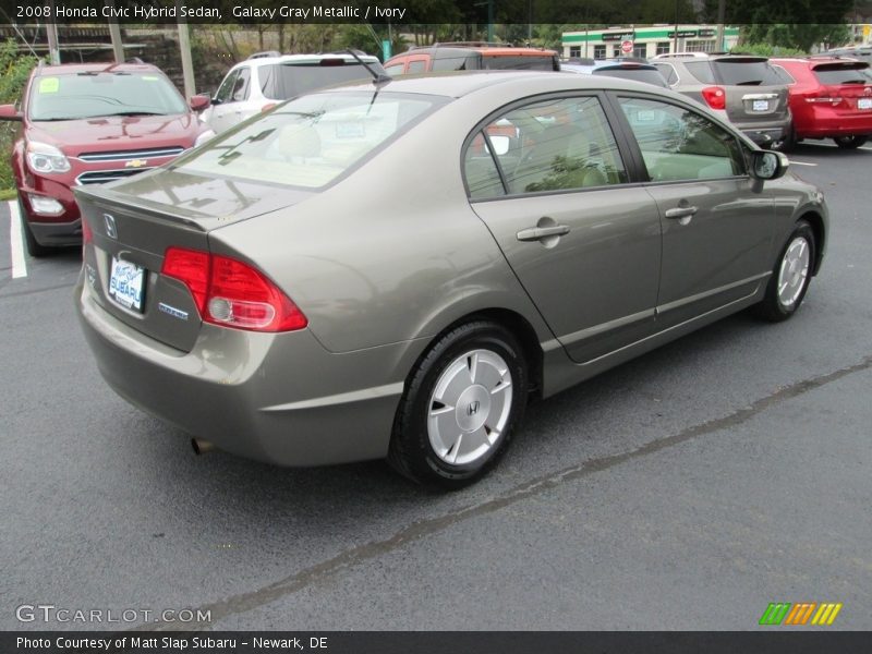 Galaxy Gray Metallic / Ivory 2008 Honda Civic Hybrid Sedan