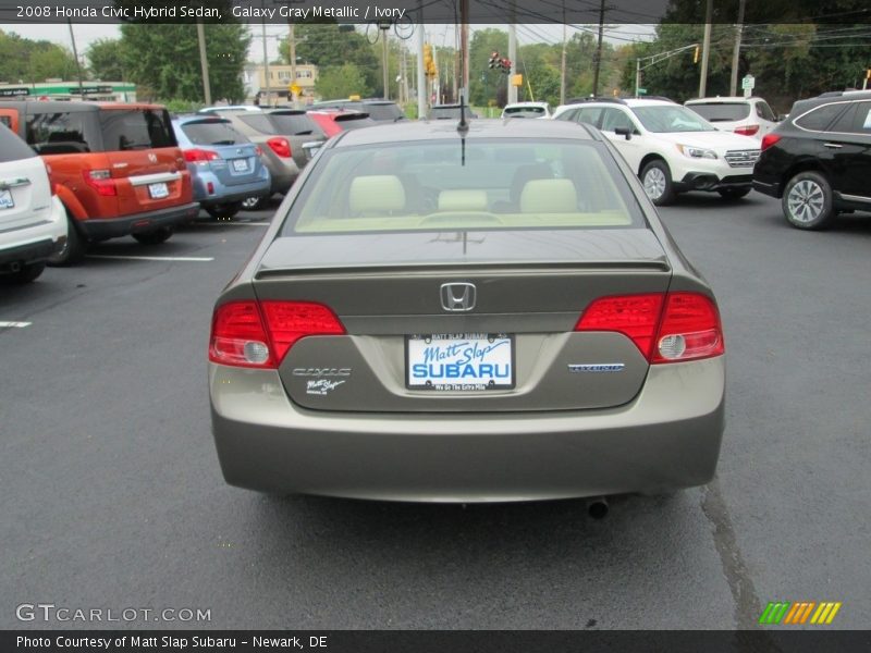 Galaxy Gray Metallic / Ivory 2008 Honda Civic Hybrid Sedan