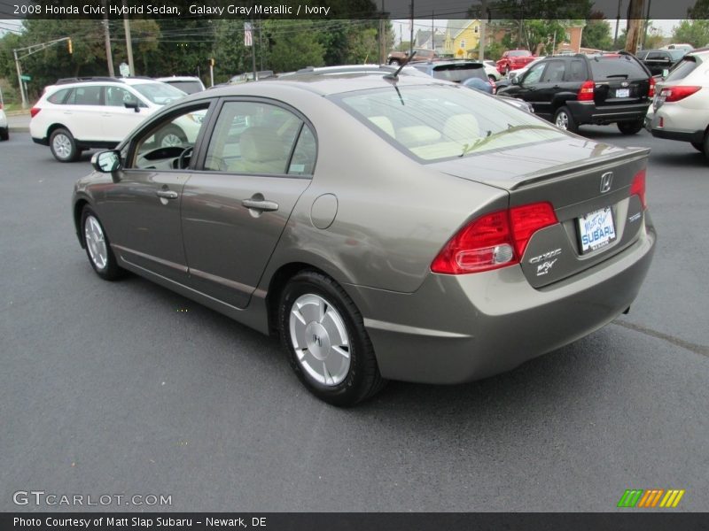 Galaxy Gray Metallic / Ivory 2008 Honda Civic Hybrid Sedan
