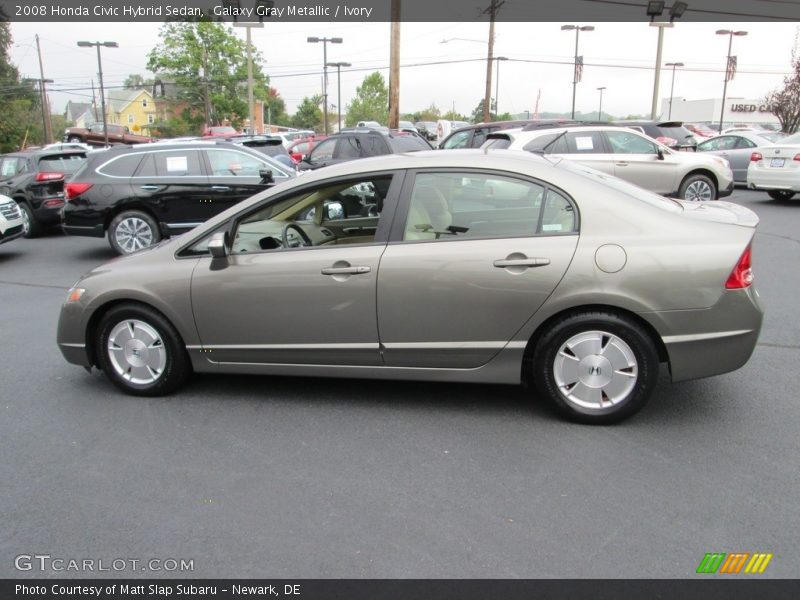 Galaxy Gray Metallic / Ivory 2008 Honda Civic Hybrid Sedan