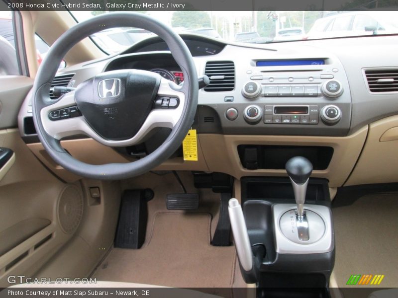 Galaxy Gray Metallic / Ivory 2008 Honda Civic Hybrid Sedan