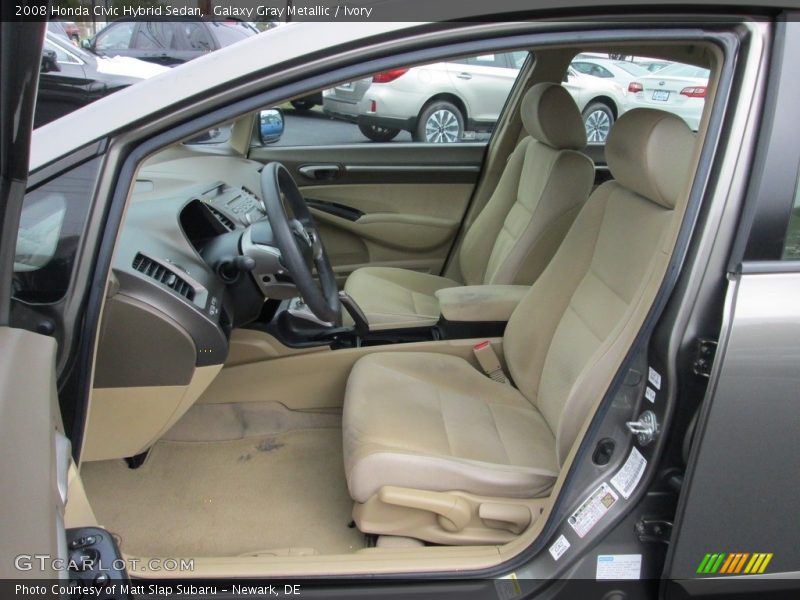 Galaxy Gray Metallic / Ivory 2008 Honda Civic Hybrid Sedan