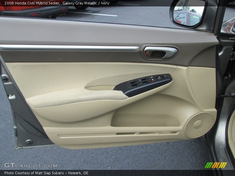 Galaxy Gray Metallic / Ivory 2008 Honda Civic Hybrid Sedan