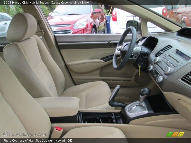 Galaxy Gray Metallic / Ivory 2008 Honda Civic Hybrid Sedan
