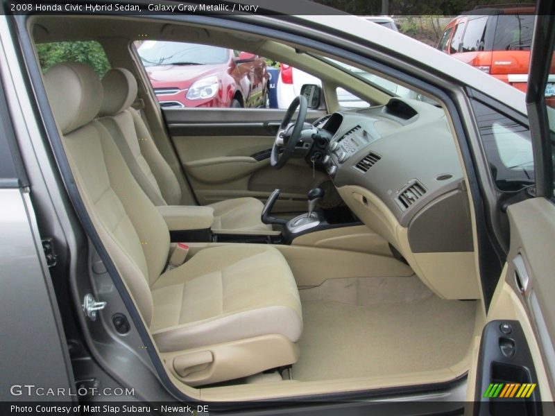 Galaxy Gray Metallic / Ivory 2008 Honda Civic Hybrid Sedan