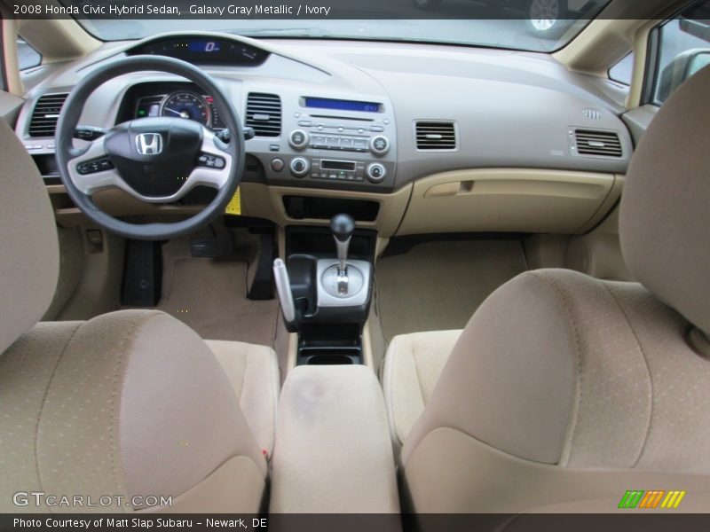 Galaxy Gray Metallic / Ivory 2008 Honda Civic Hybrid Sedan