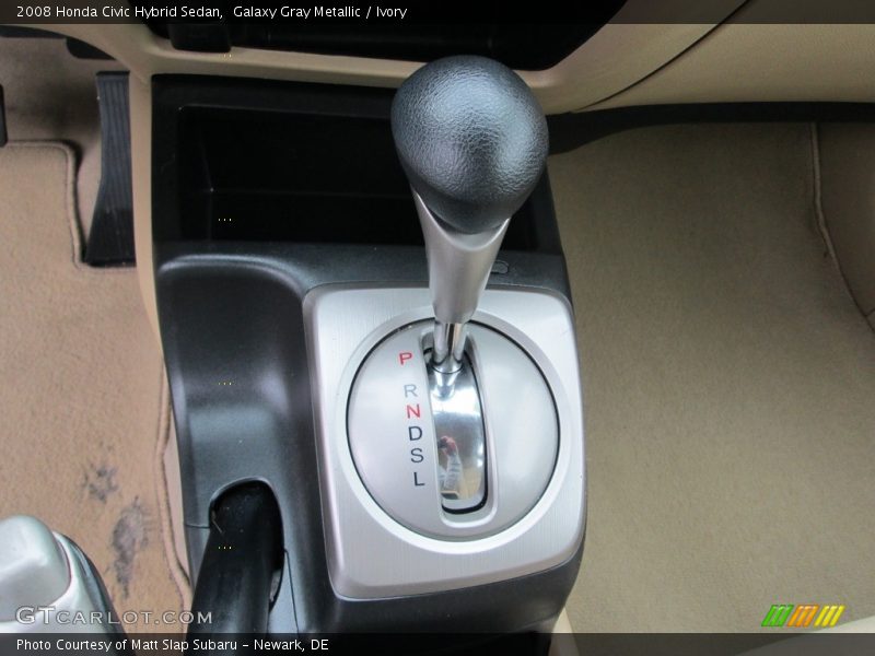 Galaxy Gray Metallic / Ivory 2008 Honda Civic Hybrid Sedan