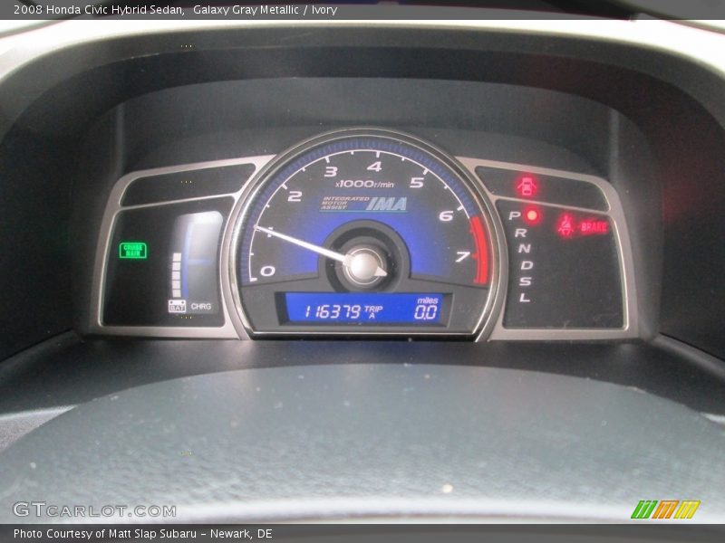 Galaxy Gray Metallic / Ivory 2008 Honda Civic Hybrid Sedan