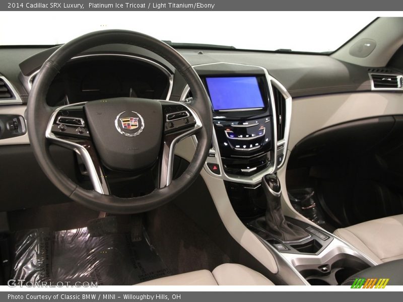 Platinum Ice Tricoat / Light Titanium/Ebony 2014 Cadillac SRX Luxury