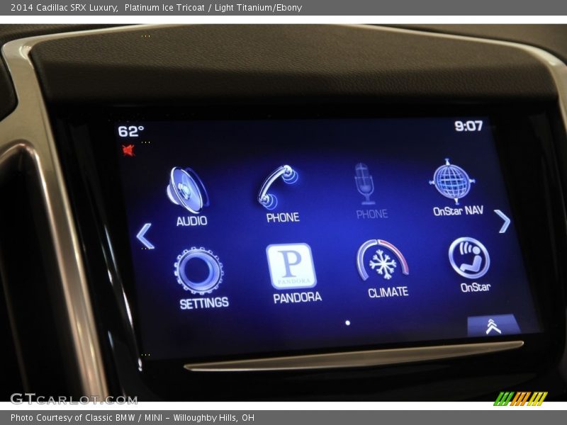 Platinum Ice Tricoat / Light Titanium/Ebony 2014 Cadillac SRX Luxury