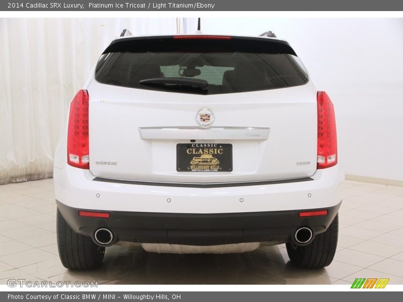 Platinum Ice Tricoat / Light Titanium/Ebony 2014 Cadillac SRX Luxury