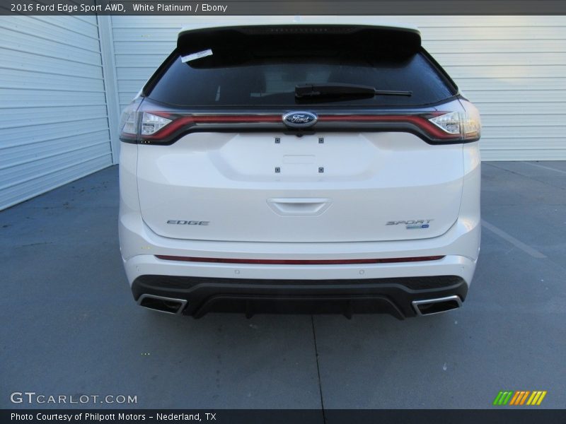 White Platinum / Ebony 2016 Ford Edge Sport AWD