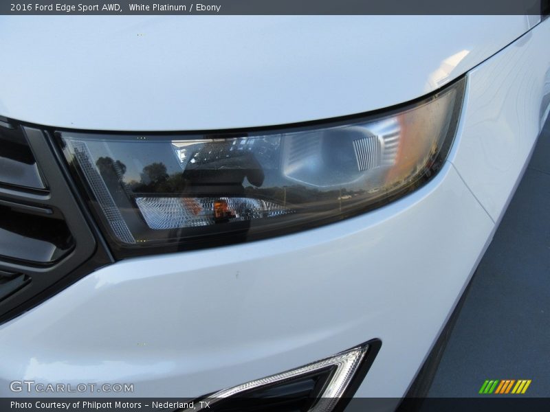 White Platinum / Ebony 2016 Ford Edge Sport AWD