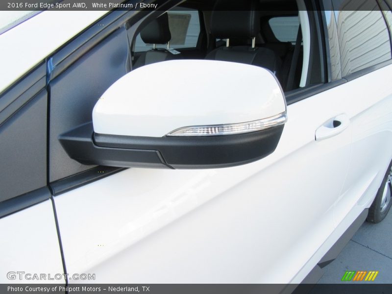 White Platinum / Ebony 2016 Ford Edge Sport AWD