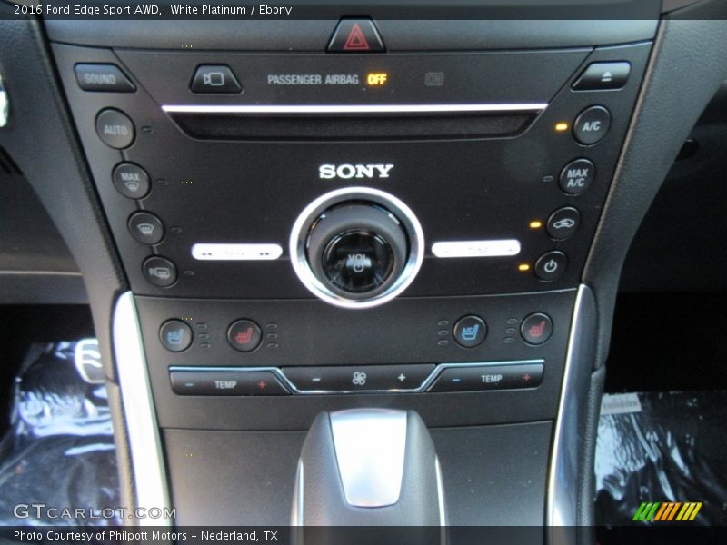White Platinum / Ebony 2016 Ford Edge Sport AWD