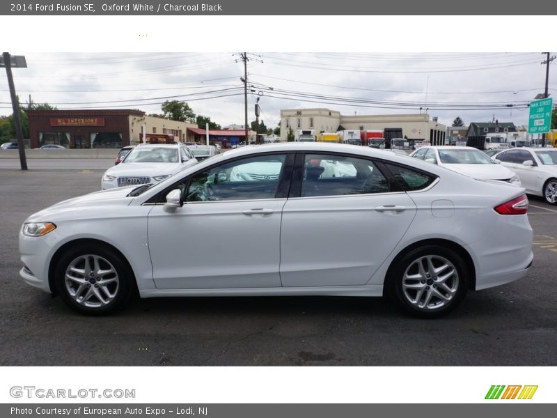 Oxford White / Charcoal Black 2014 Ford Fusion SE