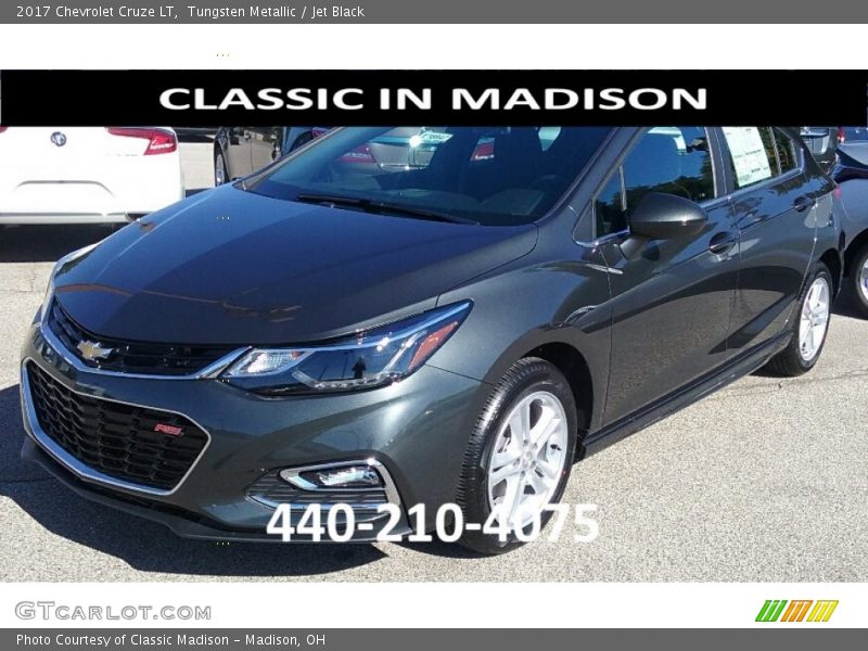 Tungsten Metallic / Jet Black 2017 Chevrolet Cruze LT