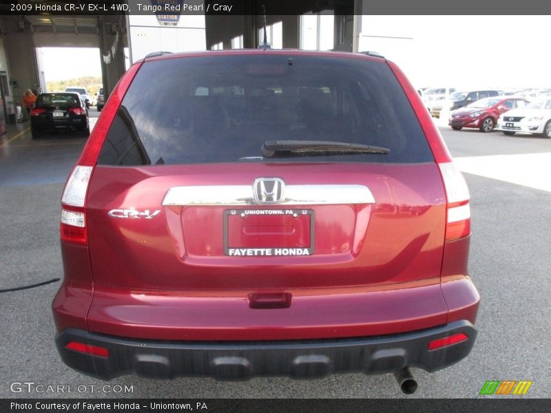 Tango Red Pearl / Gray 2009 Honda CR-V EX-L 4WD