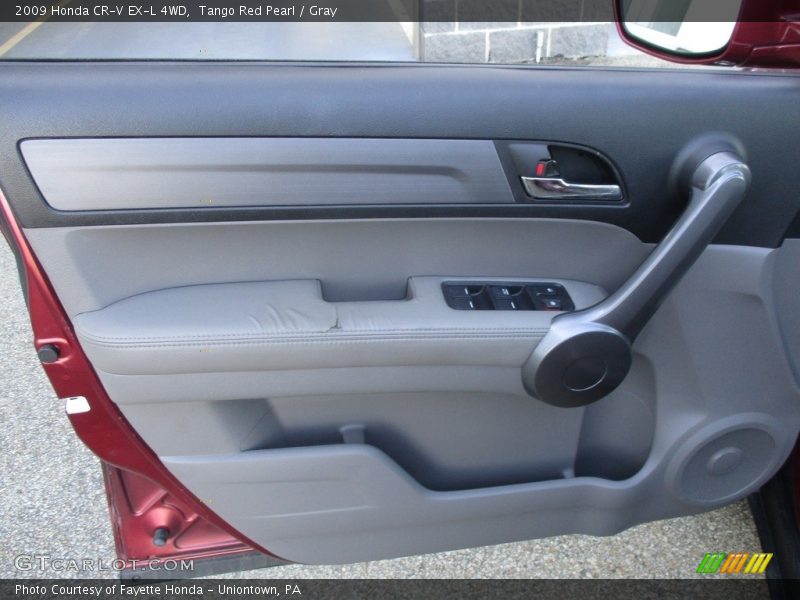 Tango Red Pearl / Gray 2009 Honda CR-V EX-L 4WD
